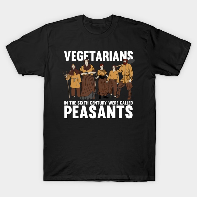 Funny Vegetarian Joke for Historians and History Teachers T-Shirt by Riffize